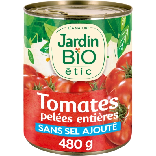 Tomates pelées entières Bio JARDIN BIO ETIC