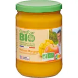 Compote Pomme Mangue Sans Sucres Ajoutés Bio Engagé auprès des producteurs partenaires CARREFOUR BIO