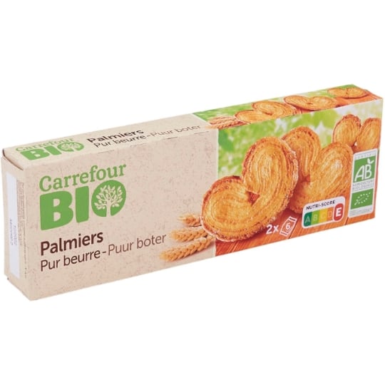 Biscuits  palmiers pur beurre Bio CARREFOUR BIO