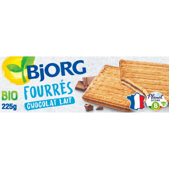 Biscuits bio Chocolat lait BJORG