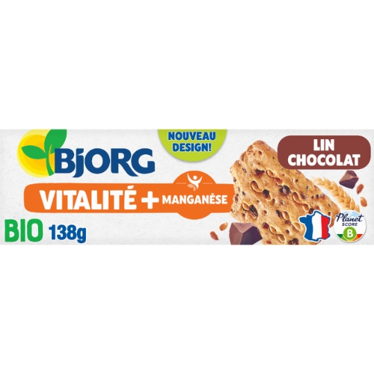 Biscuits bio Lin chocolat BJORG