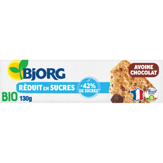 Biscuits bio Avoine Pépites de chocolat BJORG
