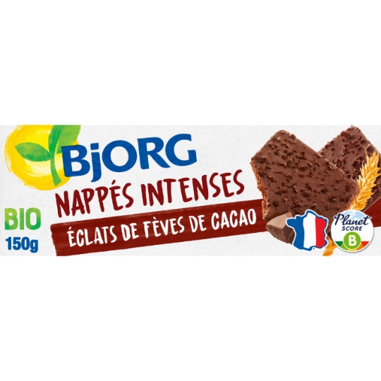 Biscuits bio Nappé Chocolat intense BJORG