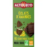 Tablette de Chocolat Noir Eclats d'Amandes Bio ALTER ECO