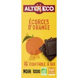 Tablette de Chocolat Noir Ecorces d'Oranges Bio ALTER ECO