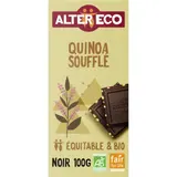 Tablette de Chocolat Noir Quinoa Soufflé Bio ALTER ECO