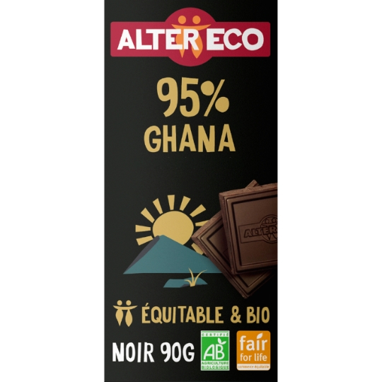 Tablette de Chocolat Noir 95% Bio ALTER ECO