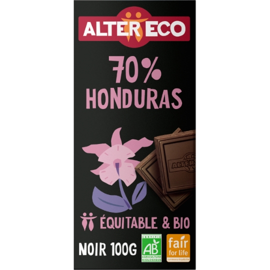 Tablette de Chocolat Noir 70% Bio ALTER ECO