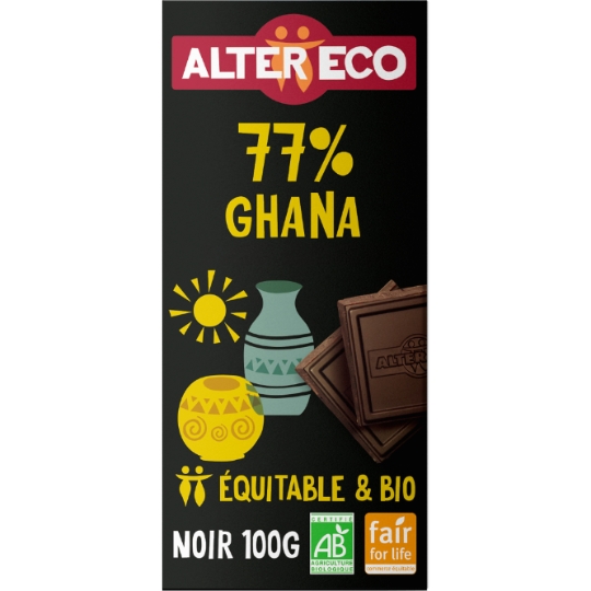 Tablette de Chocolat Noir 77% Bio ALTER ECO