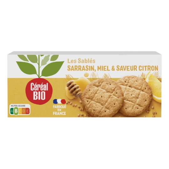 Sablés miel, citron et sarrasin bio CEREAL BIO