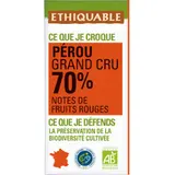 Tablette De Chocolat Noir 70% Bio ETHIQUABLE