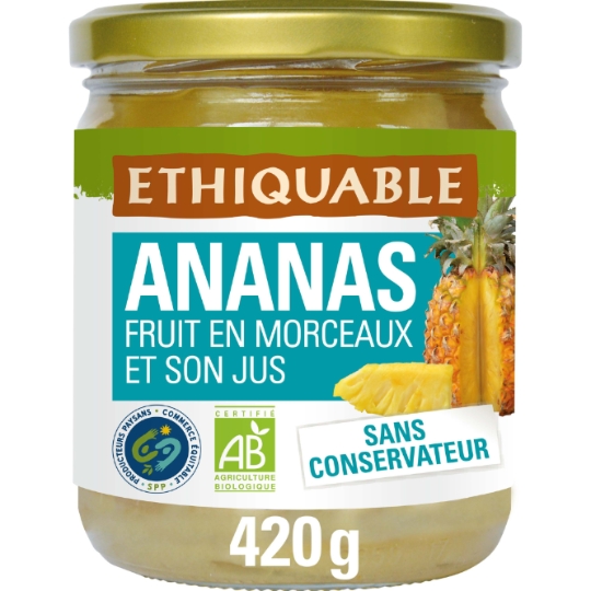 Ananas En Morceaux Madagascar Bio ETHIQUABLE