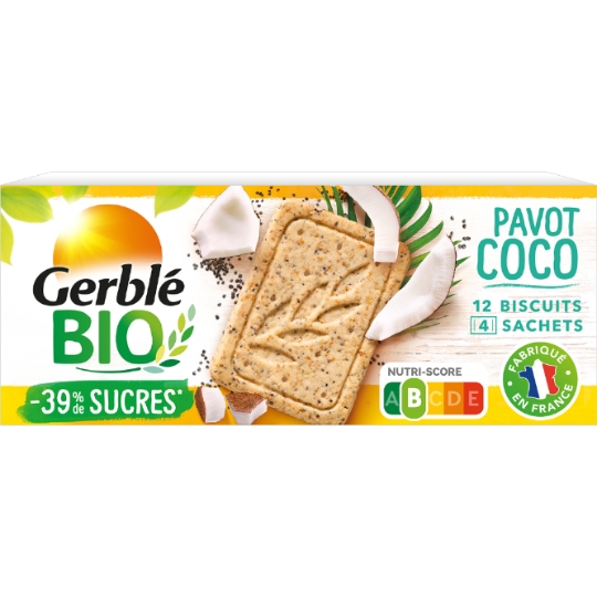 Biscuit coco pavot GERBLE BIO