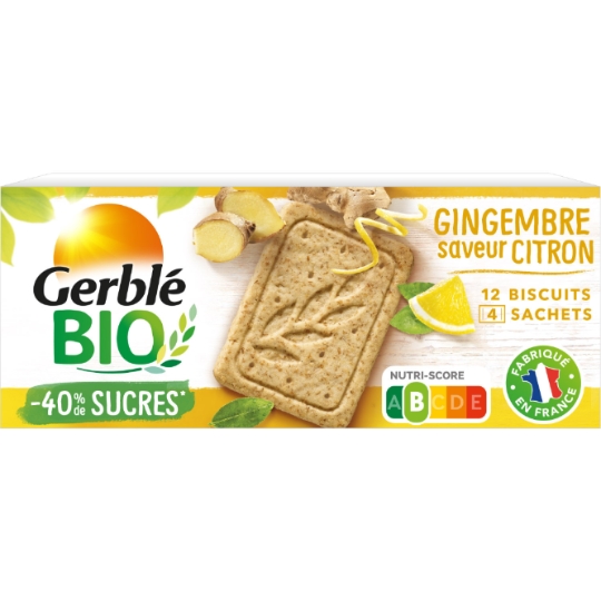 Biscuit citron gingembre GERBLE BIO