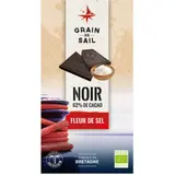 Tablette de Chocolat Noir 62% Fleur de Sel Bio GRAIN DE SAIL