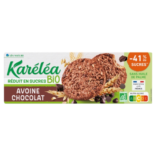 Biscuits bio sablés avoine & chocolat KARELEA