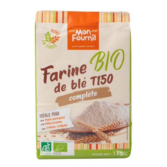 Farine de blé complet T150 Bio MON FOURNIL