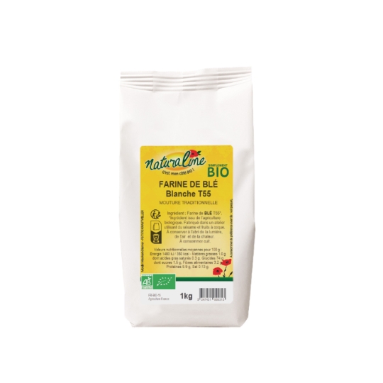 Farine de blé blanche T55 Bio NATURALINE