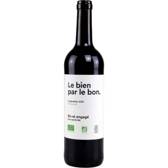 Vin Rouge A.O.P. languedoc Roussilon Bio LE BIEN PAR LE BON