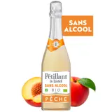 Boisson Effervescente Sans Alcool Saveur Pêche Bio LISTEL