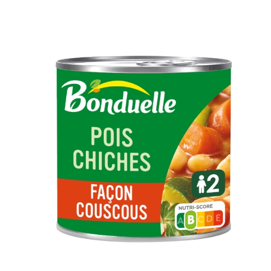 Pois Chiches Façon Couscous Courgettes & Carottes BONDUELLE