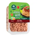 Haché végétal végane, à base de protéines de blé et protéines de pois et riche en protéines CARREFOUR SENSATION