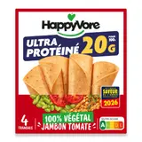 Tranches Pois & Fèves Tomate 100% Végétal HAPPYVORE