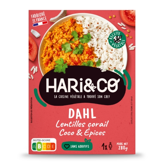 Plat cuisiné  dahl de lentilles corail HARI&CO