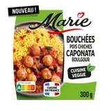 Plat Préparé Bouchées aux Pois Chiches Caponata Boulgour aux Légumes MARIE