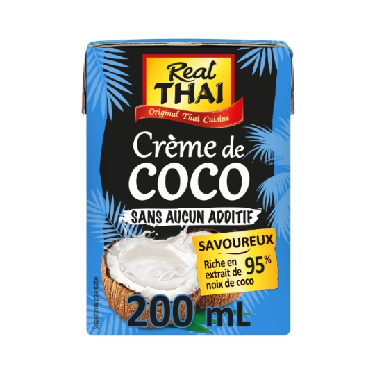 Crème de Coco 95% Sans Additifs REAL THAI