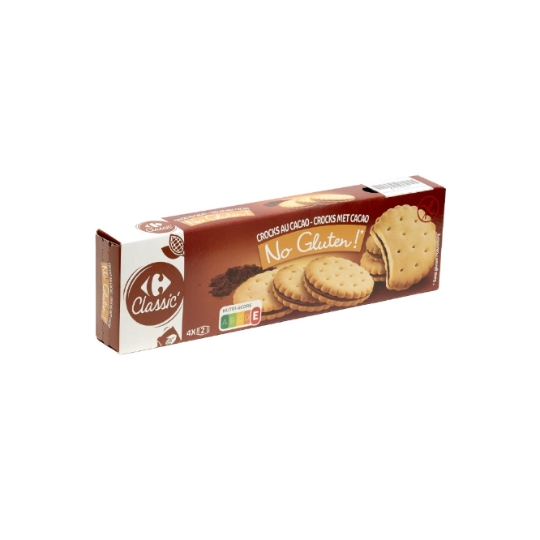 Biscuits fourrés Cacao Sans Gluten Bio CARREFOUR CLASSIC'