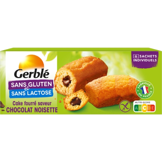 Cake fourré noisette Sans Gluten GERBLE