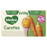Plat bébé dès 4 à 6 mois Carottes Mon premier petit pot BLEDINA