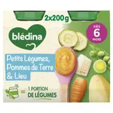 Plat bébé dès 6 mois Légumes Pommes de terre Lieu Petits pots BLEDINA
