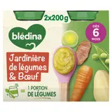 Plat bébé dès 6 mois Jardinière de légumes Boeuf BLEDINA