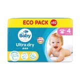 Couches Bébé Taille 4 8-16kg Ultra Dry CARREFOUR BABY