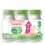 Lait bébé liquide 3ème âge Dès 10 Mois Bio Babybio Croissance BABYBIO