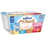 Muesli Pomme Framboise pour Bébé Dès 10 Mois sans Sucres Ajoutés NATURNES