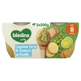 Plat bébé dès 8 mois Petits légumes Saumon BLEDINA