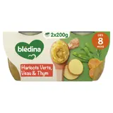 Plat bébé dès 8 mois Haricot Vert Carotte Veau Mes Moulinés BLEDINA