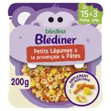 Plat bébé du Soir dès 15 mois Légumes à la Provençale Pâtes Blédiner BLEDINA