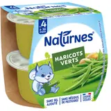 Plat bébé Dès 4 à 6 Mois Haricots Verts Naturnes NESTLE