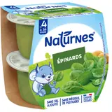 Plat bébé dès 4 à 6 Mois Épinards Naturnes NESTLE