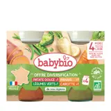 Plat bébé dès 4 mois Légumes Bio BABYBIO