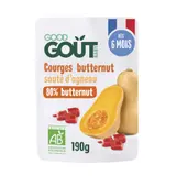 Plat Bébé dès 6 Mois Courge Butternut et Sauté d'Agneau Bio GOOD GOUT