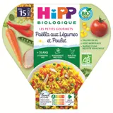 Plat bébé dès 15 mois Paëlla aux légumes et Poulet Bio Les Petits Gourmets HIPP BIOLOGIQUE