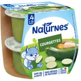 Plat bébé dès 4 à 6 mois Courgettes NATURNES