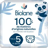 Couches Bébé Taille 5 11-25kg Naturelles BIOLANE