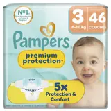 Couches Bébé 6-10kg Taille 3 Premium Protection PAMPERS