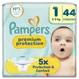 Couches Bébé 2-5kg Taille 1 Premium Protection PAMPERS